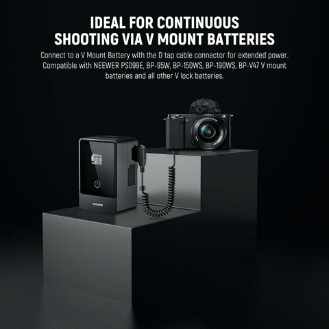 Neewer Vp-fw50 D-tap to Np-fw50 Dummy Battery & Cable • Camerastuff • South Africa