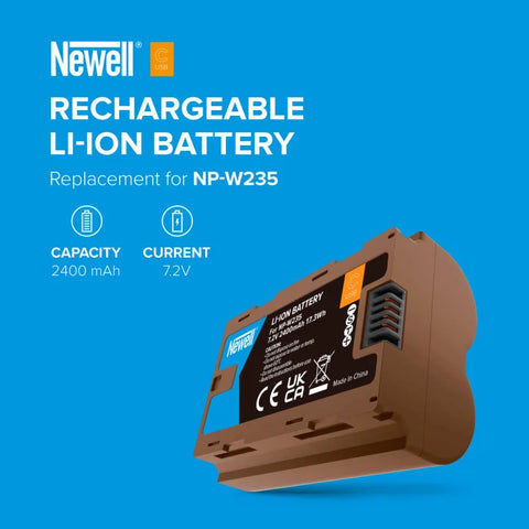 Newell Np-w235 Li-ion Camera Battery Pack for Fujifilm Cameras with Integrated Usb-c Charger • Camerastuff • South