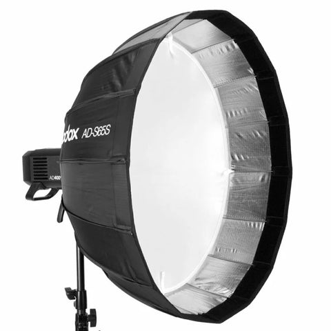 Godox Ad-s65s Silver 65cm Folding Softbox Beauty Dish with Grid (godox Native Mount) • Camerastuff • South Africa