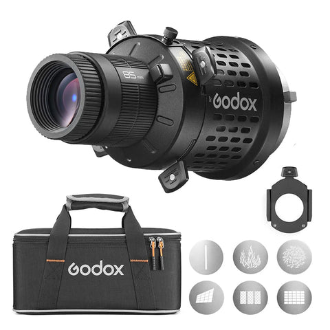 Godox BLP LED Projection Attachment Optical Snoot Bowens Mount with 85mm Lens