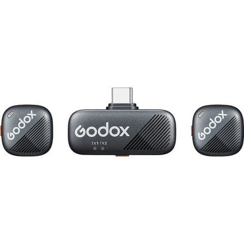 Godox Cube-sc Kit 2 Wireless Microphone System with Usb-c Connector for Mobile Devices (2.4 Ghz) • Camerastuff • South