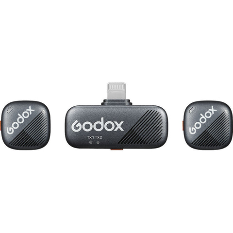 Godox Cube-s 2-person Wireless Microphone System with Lightning Connector for Ios Devices (2.4 Ghz) • Camerastuff