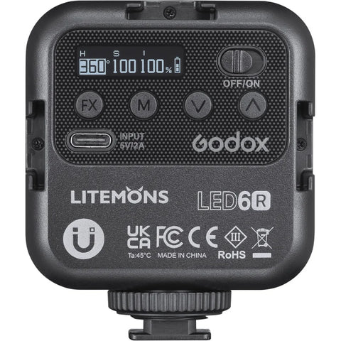 Godox Litemons Led6r Rgb Pocket-size Led Video Light • Camerastuff • South Africa