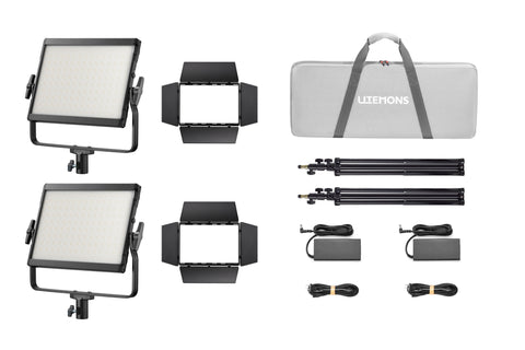 Godox Litemons LP600R 60W RGBWW LED Constant Light Panel Kit (2-Lights) (Black)