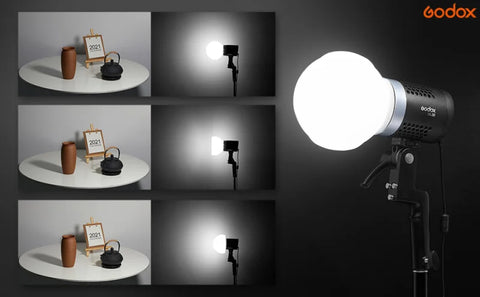 Godox Ml-cd15 Collapsible Silicon Diffuser Dome with 3 x Adapter Brackets • Camerastuff • South Africa