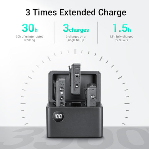 Godox Ml Ii-c4 Movelink Ii Microphone Smart Charging Case • Camerastuff • South Africa