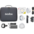 Godox Ml100bi Kit-1 120w Bi-colour Portable Led Video Light (15° & 36° Lens Power Bank Holder Kit) • Camerastuff