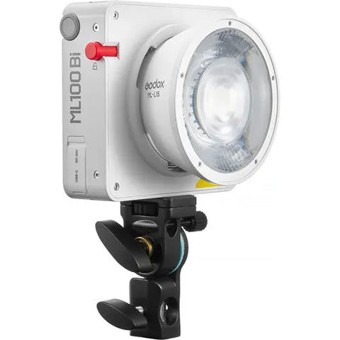 Godox Ml100bi Kit-1 120w Bi-colour Portable Led Video Light (15° & 36° Lens Power Bank Holder Kit) • Camerastuff