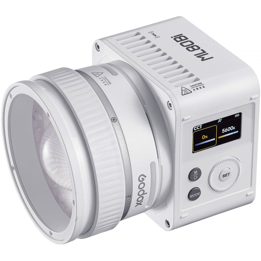 Godox ML80 Bi-colour Mini LED Constant Video Light with battery, compatible with MLP26K projection attachment