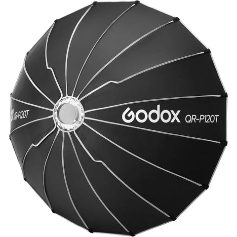 Godox Qr-p120t Quick Release Parabolic Softbox with Bowens Mount 120cm • Camerastuff • South Africa