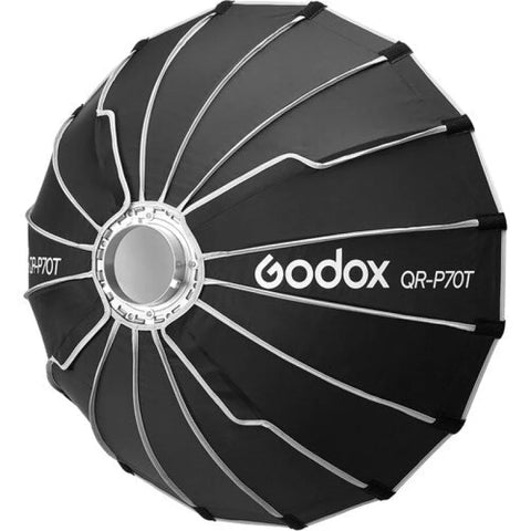 Godox Qr-p70t Quick Release Parabolic Softbox with Bowens Mount 70cm • Camerastuff • South Africa