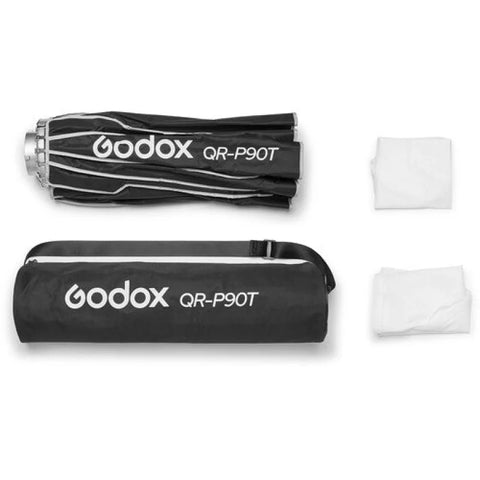 Godox Qr-p90t Quick Release Parabolic Softbox with Bowens Mount 90cm • Camerastuff • South Africa