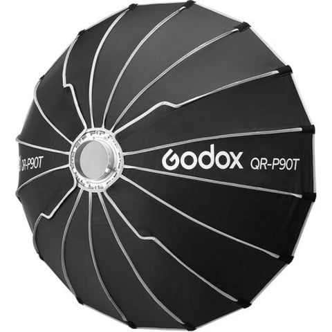 Godox Qr-p90t Quick Release Parabolic Softbox with Bowens Mount 90cm • Camerastuff • South Africa