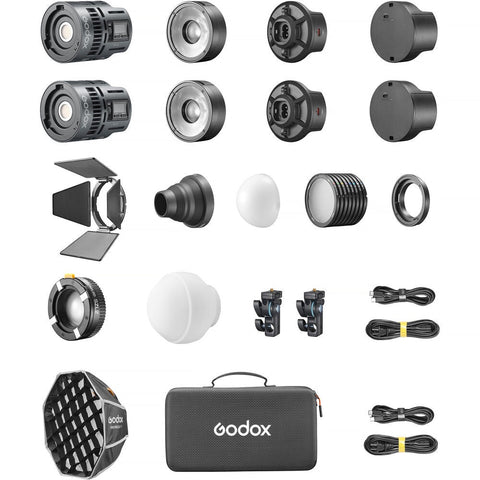 Godox Rs60bi-2k Bi-colour Led Constant Monolight Kit (2-lights) • Camerastuff • South Africa