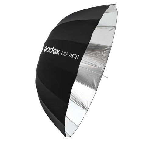Godox Ub-165s 165cm Parabolic Silver Umbrella • Camerastuff • South Africa