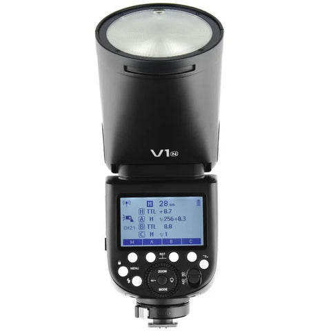 Godox V1n Nikon Round Head Ttl Li-ion Flash • Camerastuff • South Africa