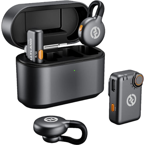 Hollyland LARK M2S Mini Combo 2 Person Wireless Microphone System (Space Gray)