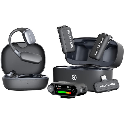 Hollyland LARK MAX 2 Ultimate Combo 2 Person Wireless Microphone System (Space Gray)