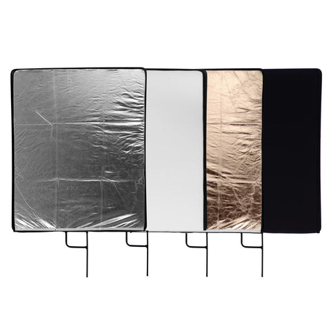 Hylow 4-in-1 76x91cm Reflector Set with Aluminium Frame for C-Stand HL-M24-30 | Reflectors