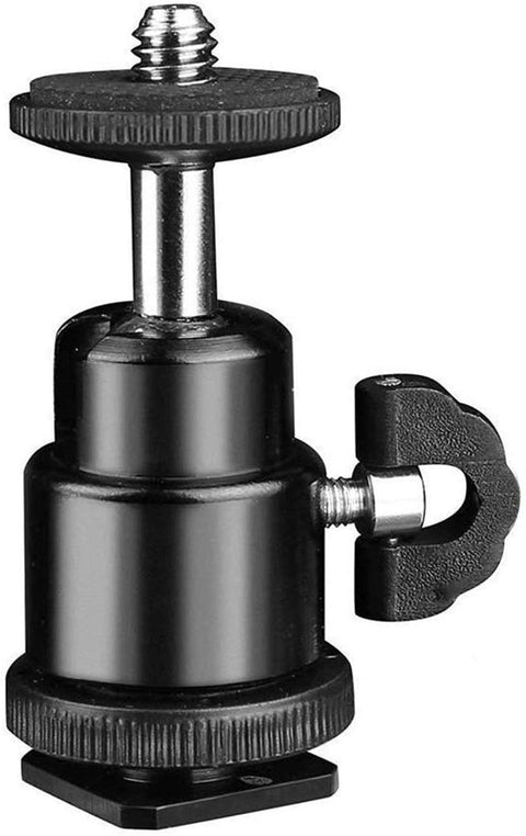 Hylow Ball Head with Cold Shoe & 1/4 Mount DF-08 | Brackets Clamps