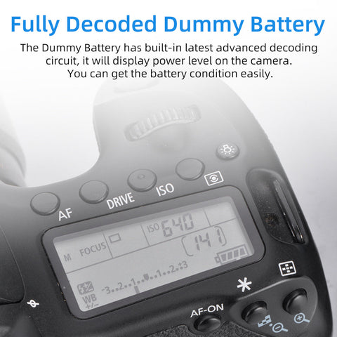 Kingma Dr-lpe12 Lp-e12 Canon Dummy Battery + Ac-power Supply with Plug • Camerastuff • South Africa