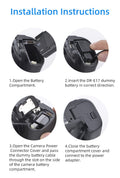 Kingma Dr-lpe17-m Lp-e17 Canon Dummy Battery + Ac-power Supply with Plug • Camerastuff • South Africa
