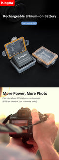 Kingma Lp-e17 Camera Battery for Canon + Perspex Case 1040mah • Camerastuff • South Africa