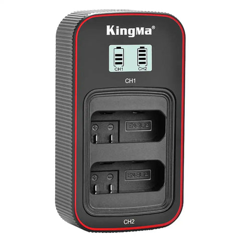 Kingma Nikon EN-EL14 LCD Dual USB Camera Battery Charger