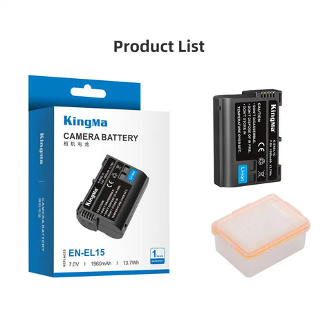 Kingma Nikon EN-EL15 Camera Battery 1960mAh
