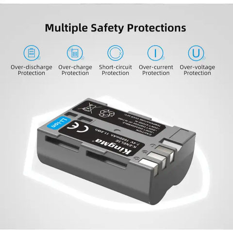 Kingma Nikon EN-EL3e Battery 1600mAh, includes a battery protective box