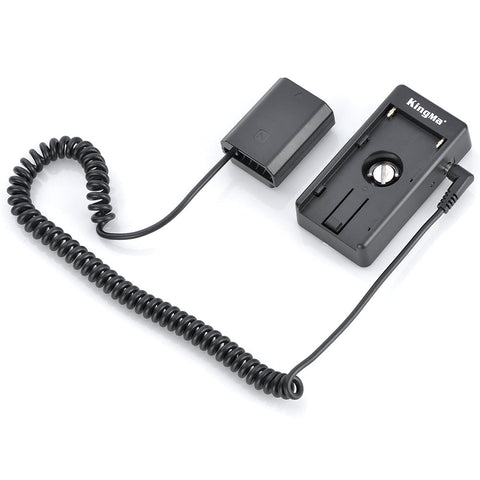 Kingma Np-fz100 Dummy Battery Dc Coupler with Np-f Adapter Plate Kit • Camerastuff • South Africa