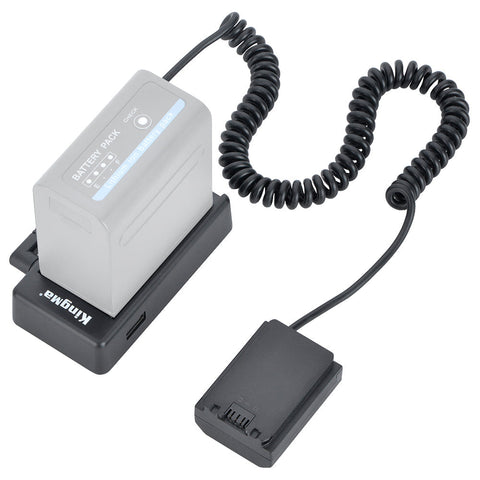 Kingma Np-fz100 Dummy Battery Dc Coupler with Np-f Adapter Plate Kit • Camerastuff • South Africa