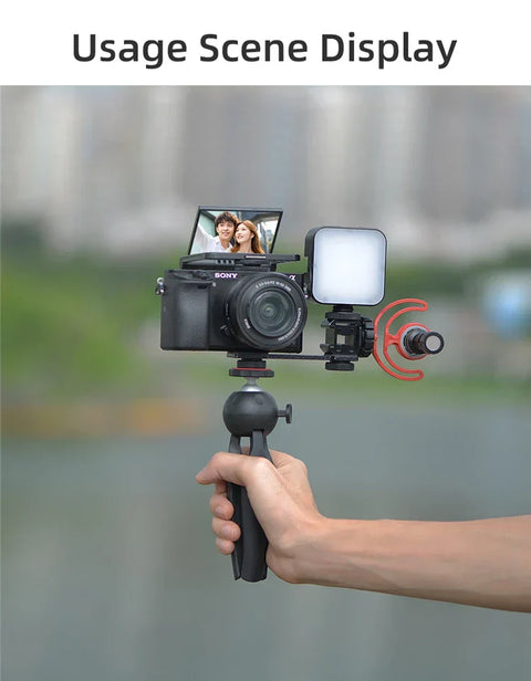 Kingma Portable VL009 Selfie or Vlogging Mirror with Cold Shoe Mount