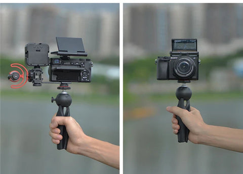 Kingma Portable VL009 Selfie or Vlogging Mirror with Cold Shoe Mount