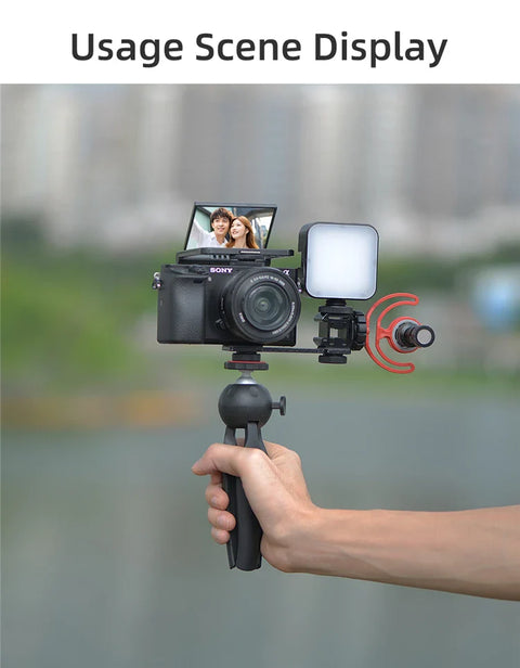 Kingma Portable VL009 Selfie or Vlogging Mirror with Cold Shoe Mount