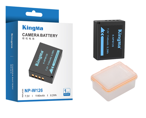 KingMa Rechargeable Li-ion Battery NP-W126 NP W126 Camera Battery for Fuji NP-W126