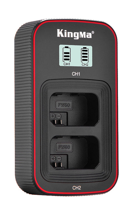 Kingma Sony NP-FW50 LCD Dual USB Camera Battery Charger