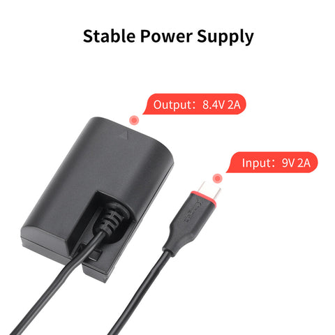 Kingma Tc-lpe6 Lp-e6 Usb-c Replacement Dummy Battery Adapter for Canon • Camerastuff • South Africa