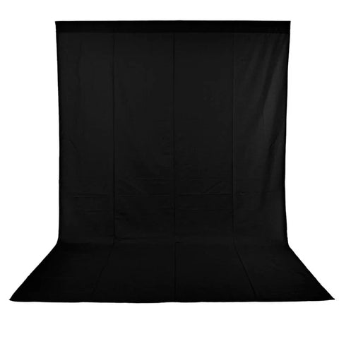 Neewer 1.8x2.8m Black Polyester Fabric Backdrop • Camerastuff • South Africa