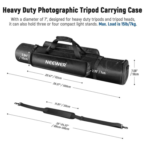 Neewer 100cm Nylon Light Stand & Tripod Carry Bag • Camerastuff • South Africa