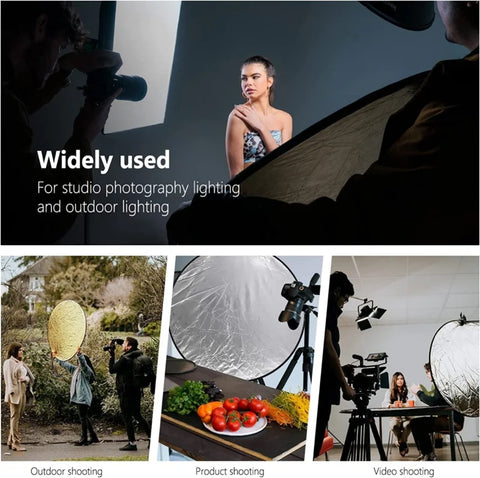 Neewer 110cm 5-in-1 Portable Collapsible Reflector & Diffuser with Carry Bag • Camerastuff • South Africa