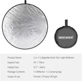 Neewer 110cm 5-in-1 Portable Collapsible Reflector & Diffuser with Carry Bag • Camerastuff • South Africa