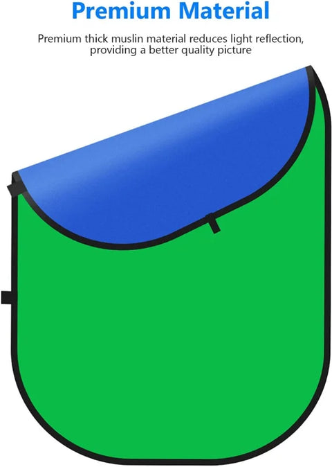 Neewer 150x200cm Green & Blue Folding Collapsible Backdrop • Camerastuff • South Africa