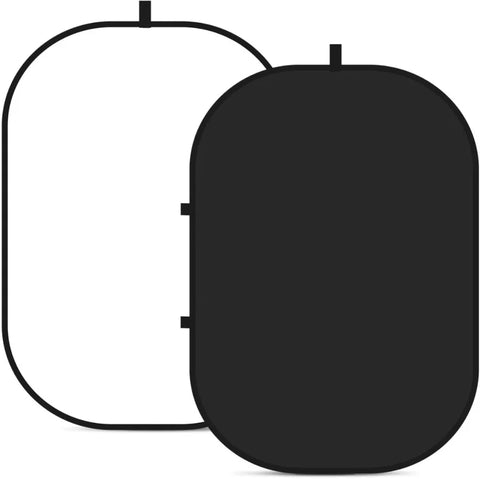 Neewer 150x200cm White & Black Folding Collapsible Backdrop • Camerastuff • South Africa