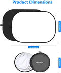 Neewer 150x200cm White & Black Folding Collapsible Backdrop • Camerastuff • South Africa