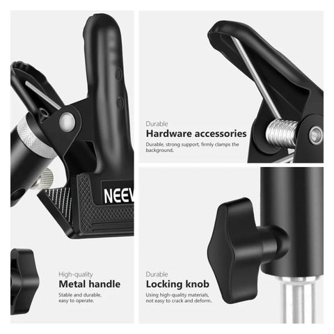 Neewer 190cm Stand and Reflector Clamp Holder • Camerastuff • South Africa