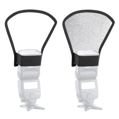 Neewer 2-in-1 Silver/white Reflector Bounce Card for Speedlights • Camerastuff • South Africa