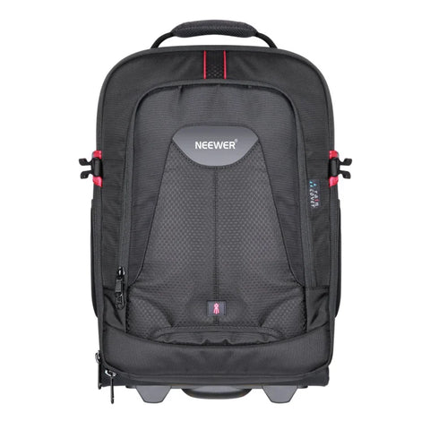 Neewer 2-in-1 Trolley Wheeled Camera Backpack Bag Red (10090011) • Camerastuff • South Africa