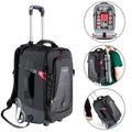 Neewer 2-in-1 Trolley Wheeled Camera Backpack Bag Red (10090011) • Camerastuff • South Africa