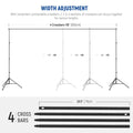 Neewer 2.6x3m Lightweight Backdrop Stand Kit with Clamps & Sandbags • Camerastuff • South Africa